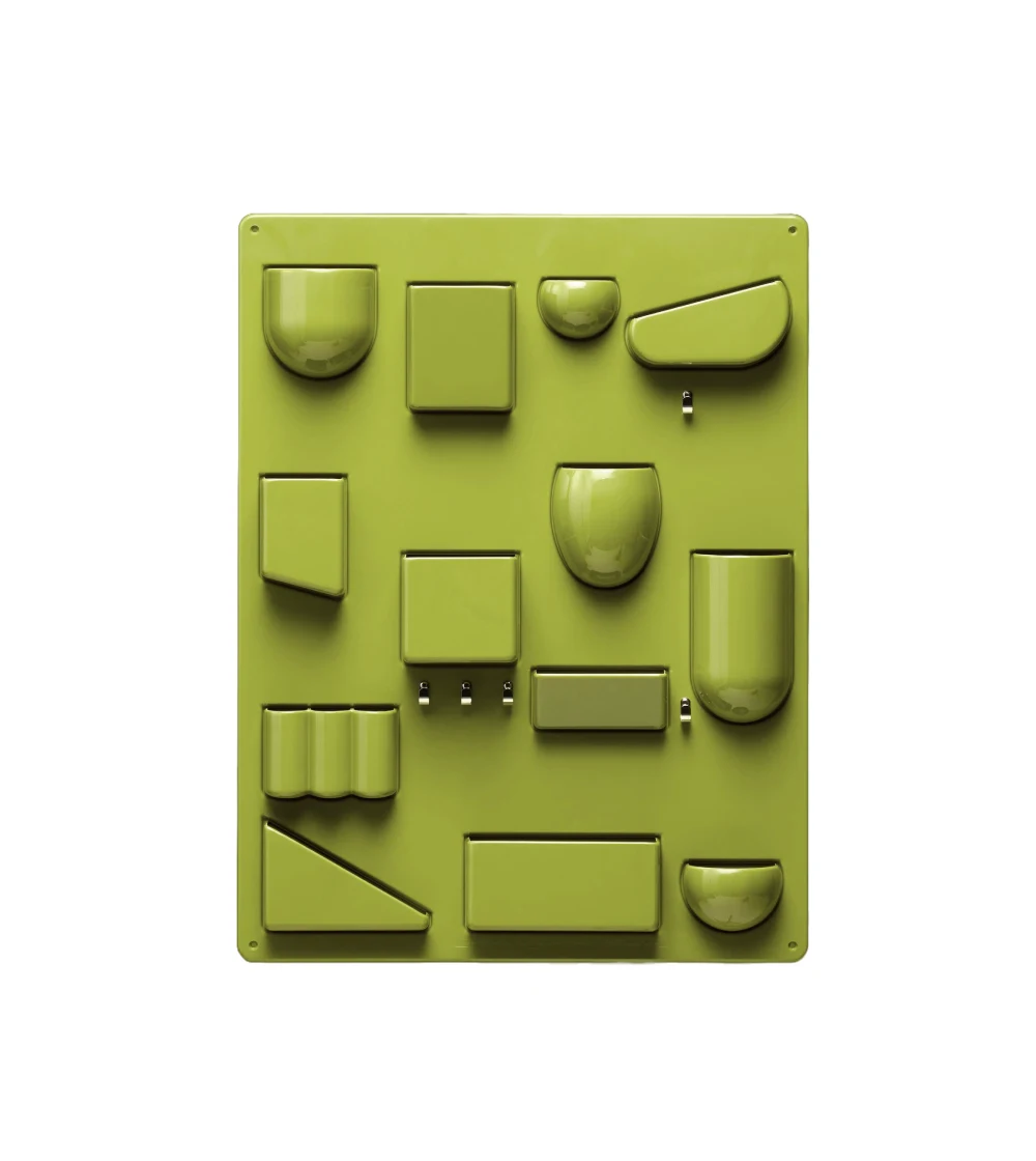 organizador de escritorio Uten.sillo II de Vitra en color verde oliva dorada