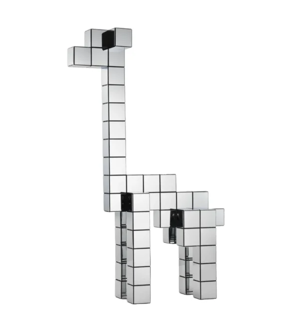 Panton Cubes Giraffe Chrome de Vitra con forma de jirafa
