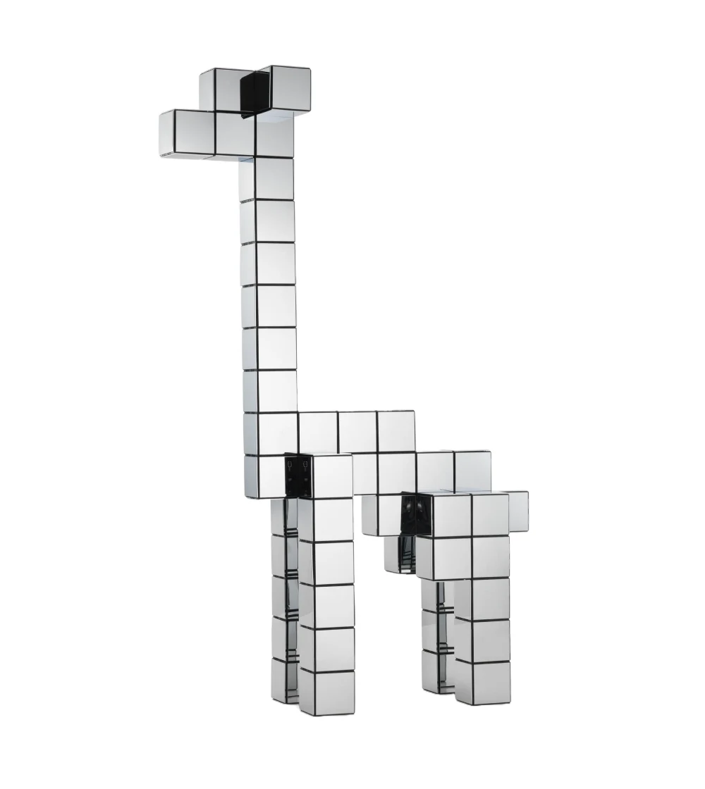 Panton Cubes Giraffe Chrome de Vitra con forma de jirafa