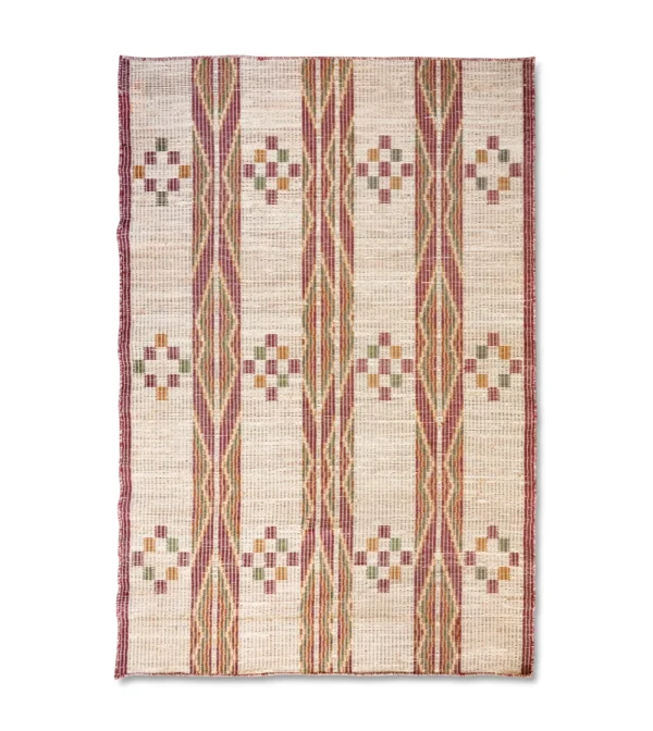 Alfombra de yute Norman de HKLIVING de 200 × 300 cm, con tejido natural y textura rústica, ideal para decorar salones y comedores con alfombras de fibras naturales.