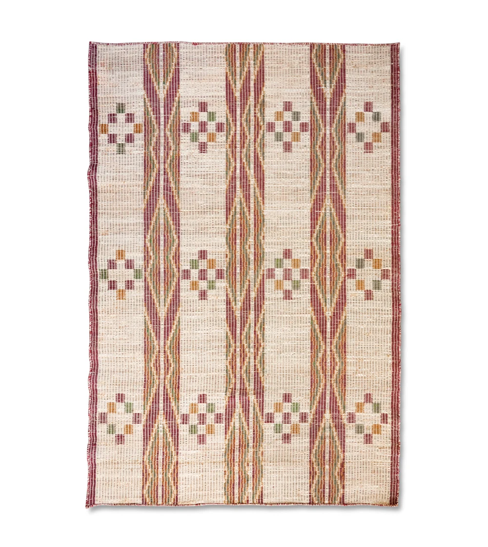 Alfombra de yute Norman de HKLIVING de 200 × 300 cm, con tejido natural y textura rústica, ideal para decorar salones y comedores con alfombras de fibras naturales.
