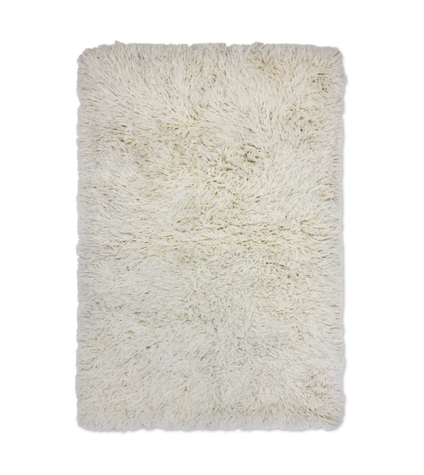 Alfombra de lana marfil de HKLIVING de 200 × 300 cm, diseño neutro y textura natural, ideal para decorar salones y comedores con una alfombra grande de diseño.