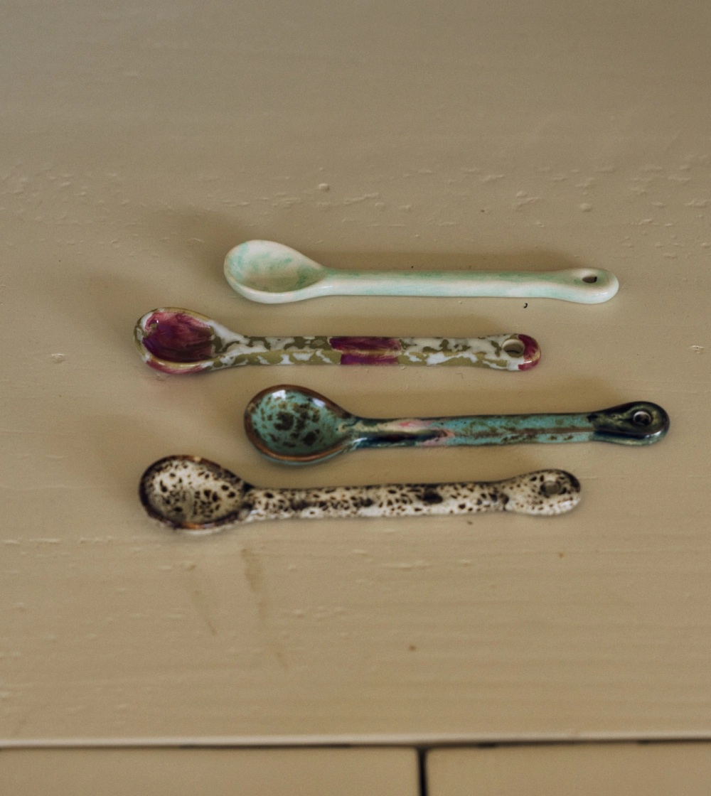 70s Ceramics: Cucharas Spoons Marine Set/4 - Imagen 2