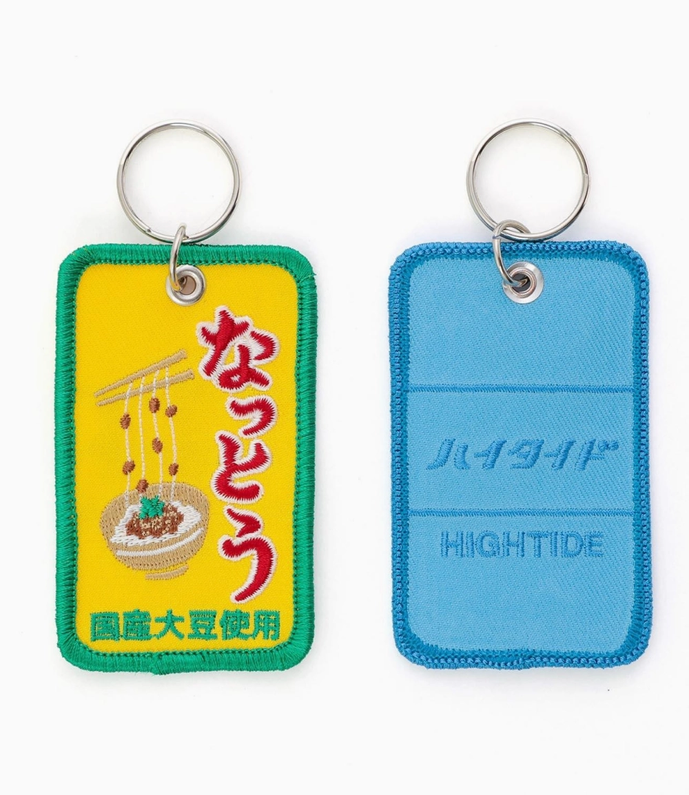 Llavero original bordado Stitch Work Keychain E Natto de HIGHTIDE, con diseño japonés retro y colorido, y perfecto para decorar llaves, bolsos y mochilas.