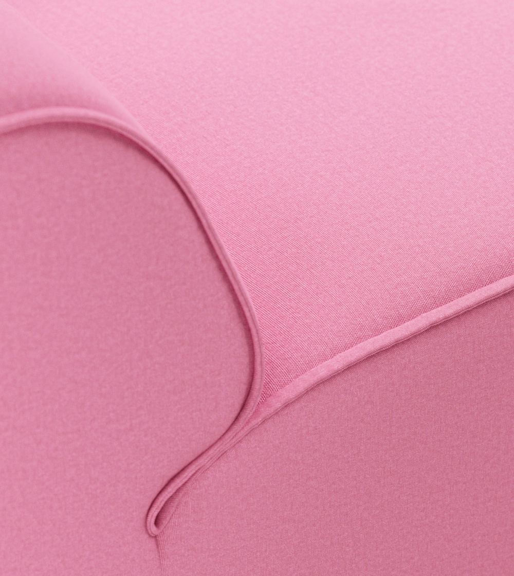 Sofá modular Flake de HKLIVING, ideal para crear una composición de sofá a medida con tapizado rosa para salones modernos de diseño nórdico