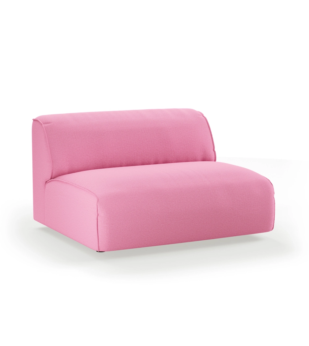 Sofá modular Flake de HKLIVING, ideal para crear una composición de sofá a medida con tapizado rosa para salones modernos de diseño nórdico