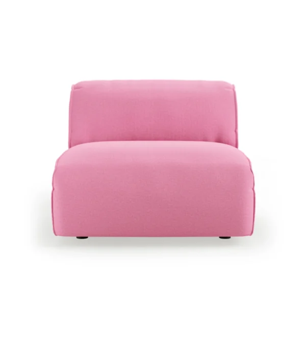 Sofá modular Flake de HKLIVING, ideal para crear una composición de sofá a medida con tapizado rosa para salones modernos de diseño nórdico