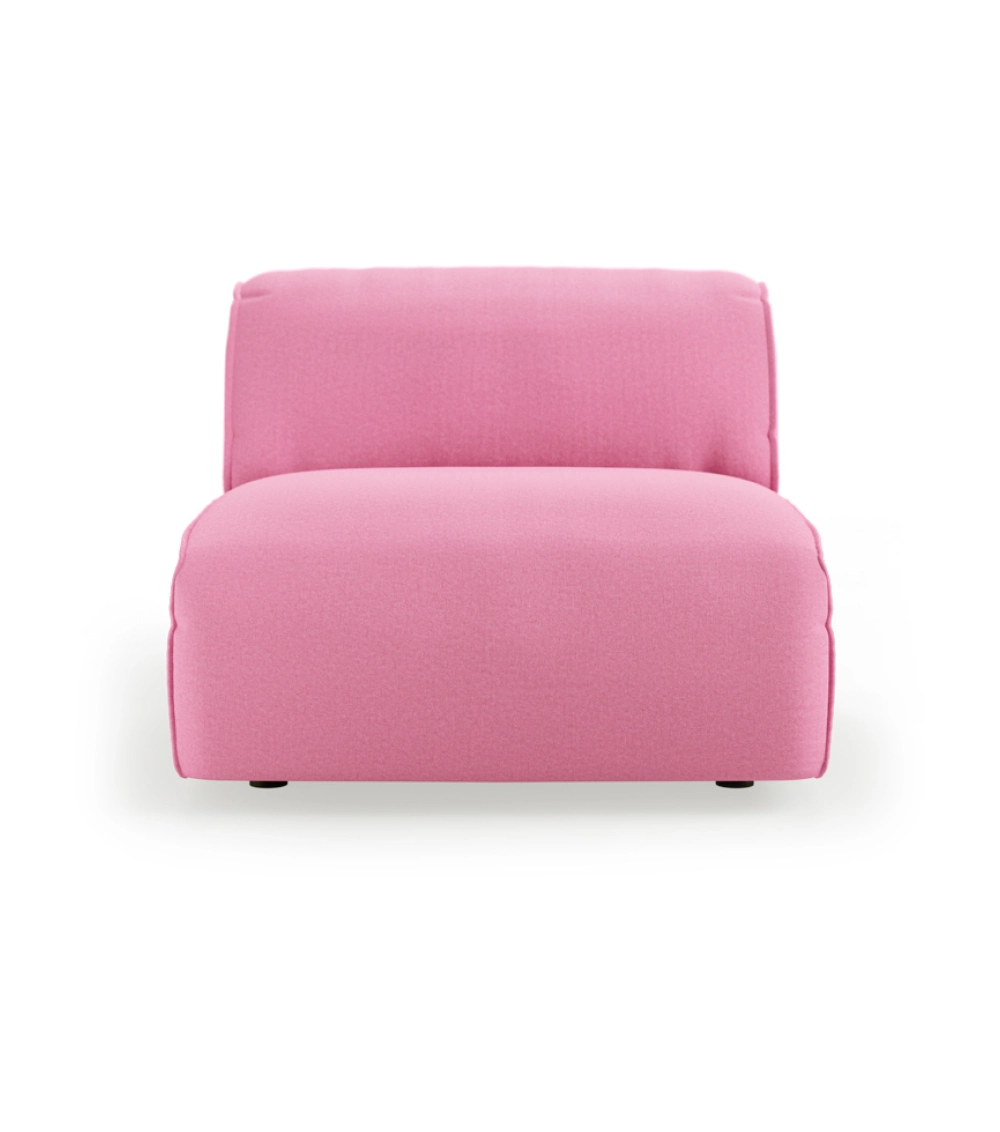 Sofá modular Flake de HKLIVING, ideal para crear una composición de sofá a medida con tapizado rosa para salones modernos de diseño nórdico