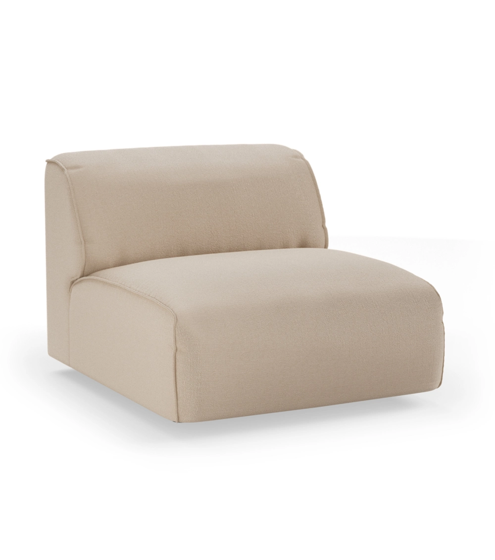 Sofá modular Flake de HKLIVING, ideal para crear una composición de sofá a medida con tapizado beige para salones modernos de diseño nórdico