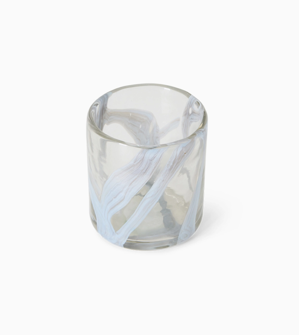 Portavela Smoked Glass Tea Light - Imagen 3