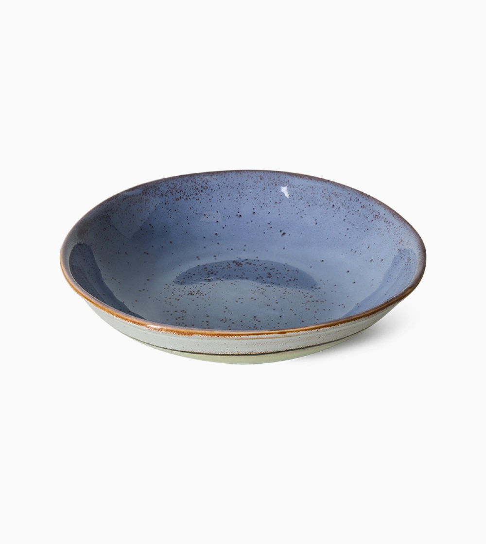 70s Ceramics Curry Bowls Muted de HKLIVING, set de dos cuencos hondos de gres multicolor con acabado retro.