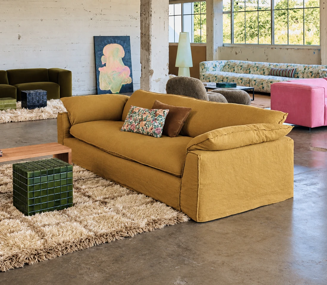 promoción sofás y sillones de diseño de marcas como hkliving, &Tradition y Serax con un 20% de descuento para salones modernos y de estilo nórdico